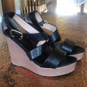{Banana Republic} Black Wedges. Size 7.5.